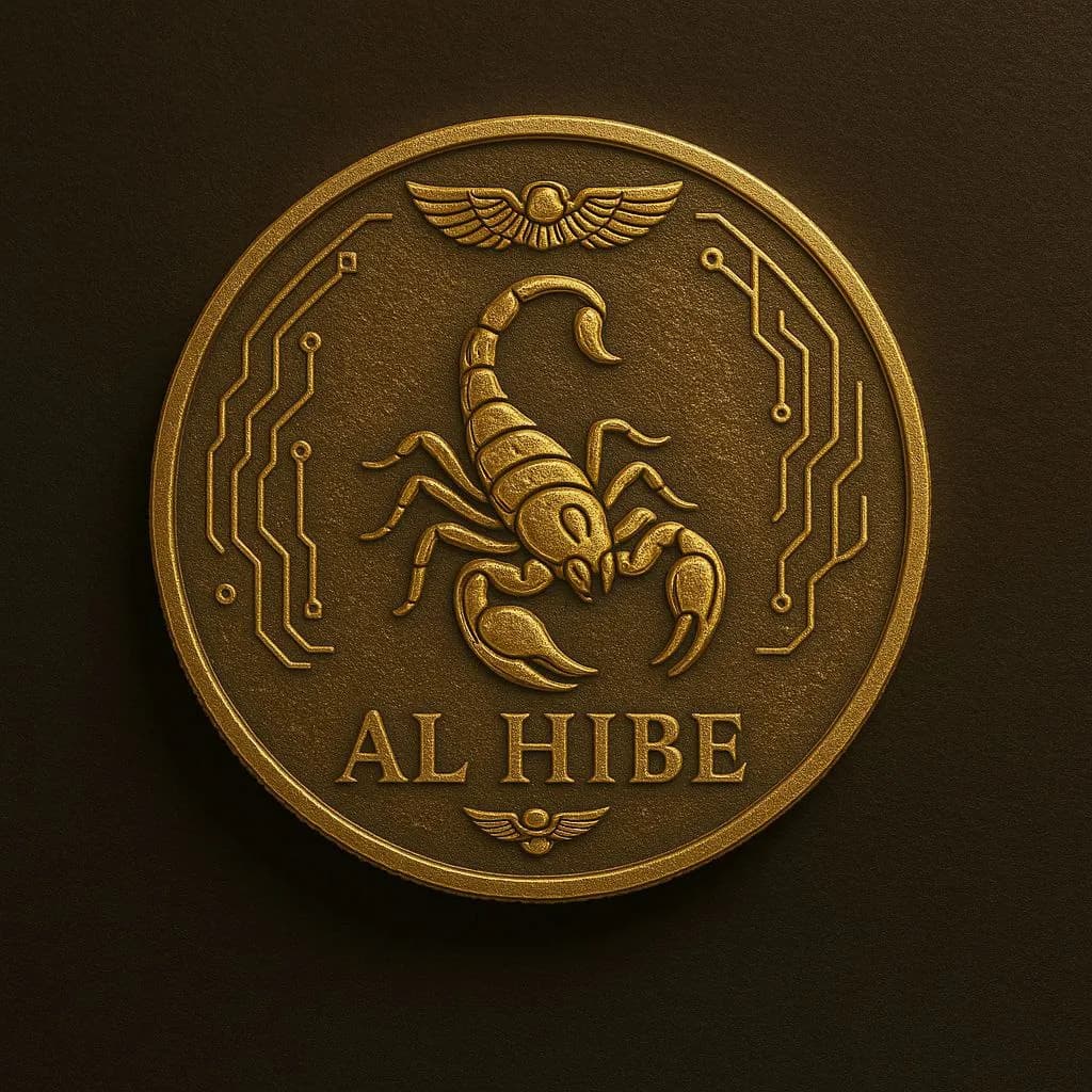 شعار عملة العقرب الذهبي AL HIBE