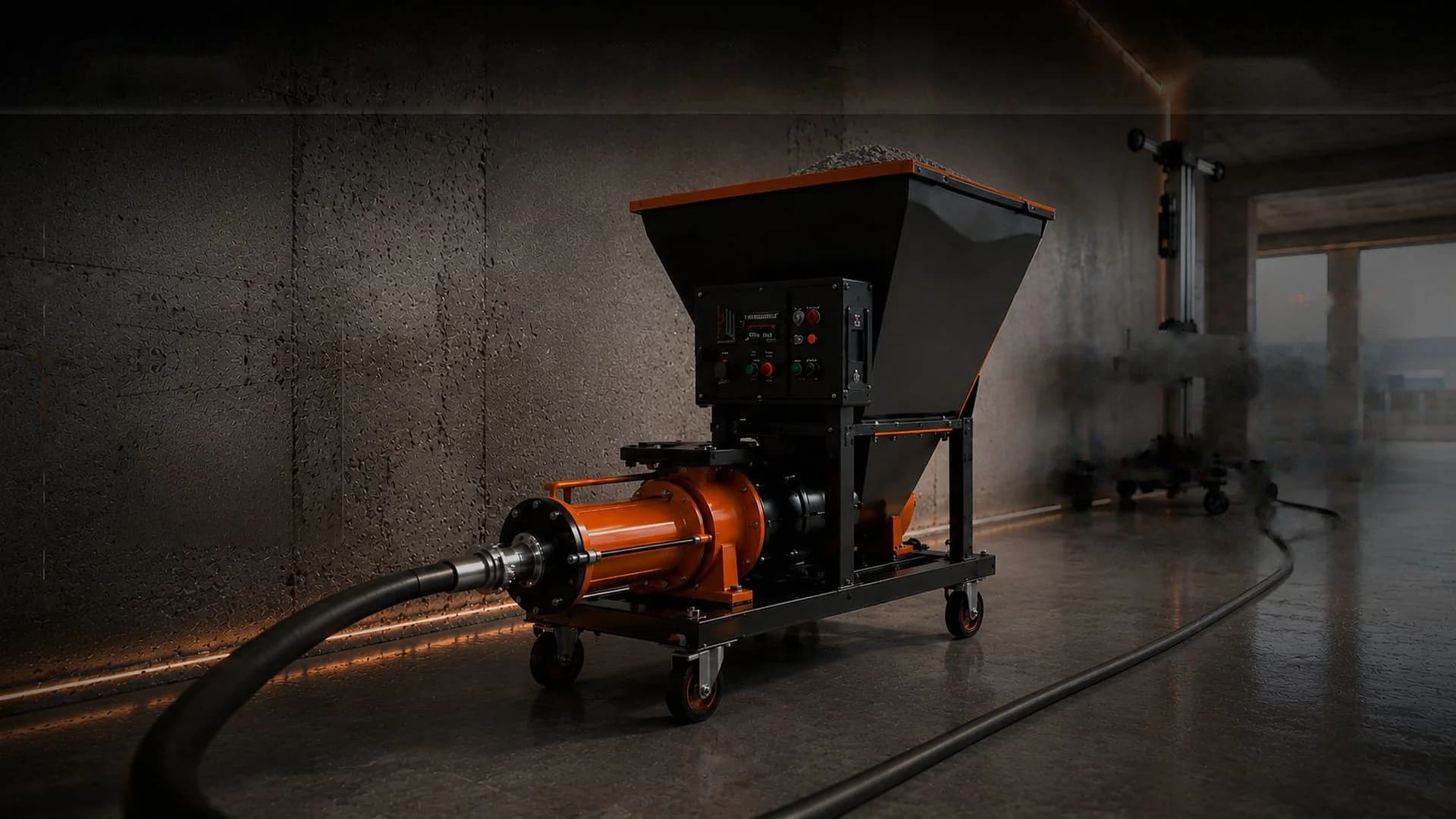 Continuous mortar pump chapter