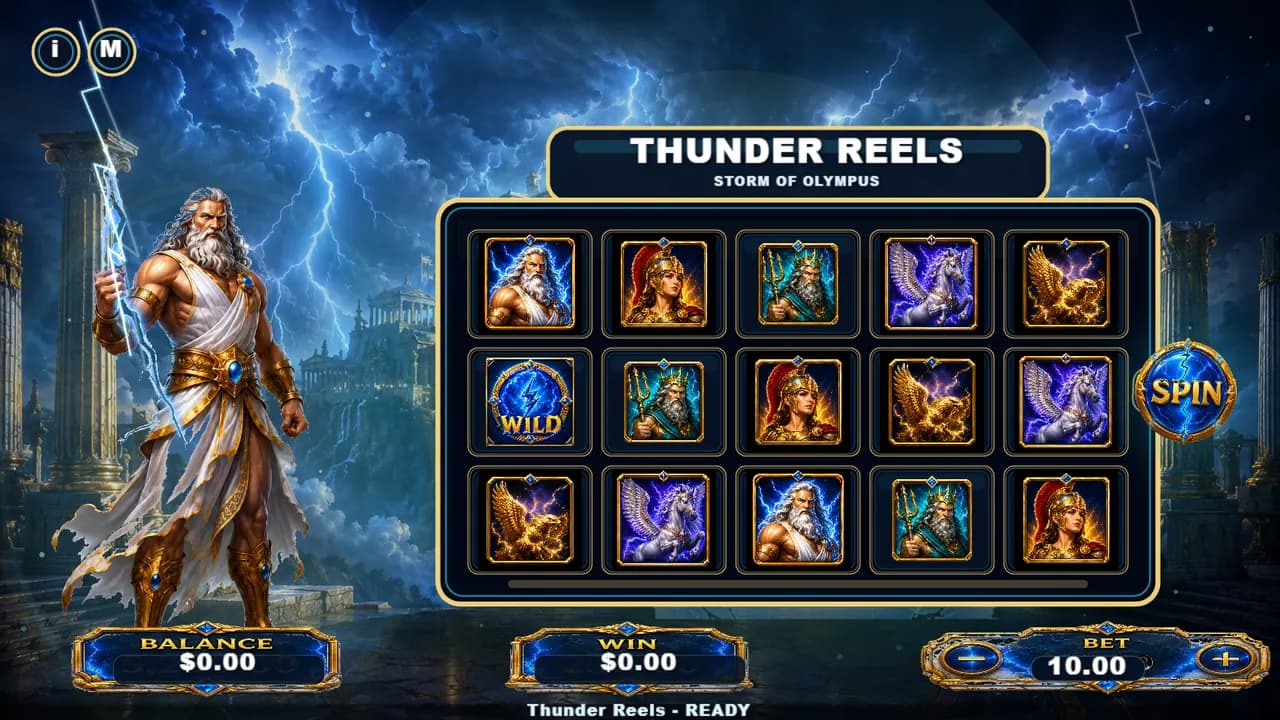 Thunder Reels running inside the platform