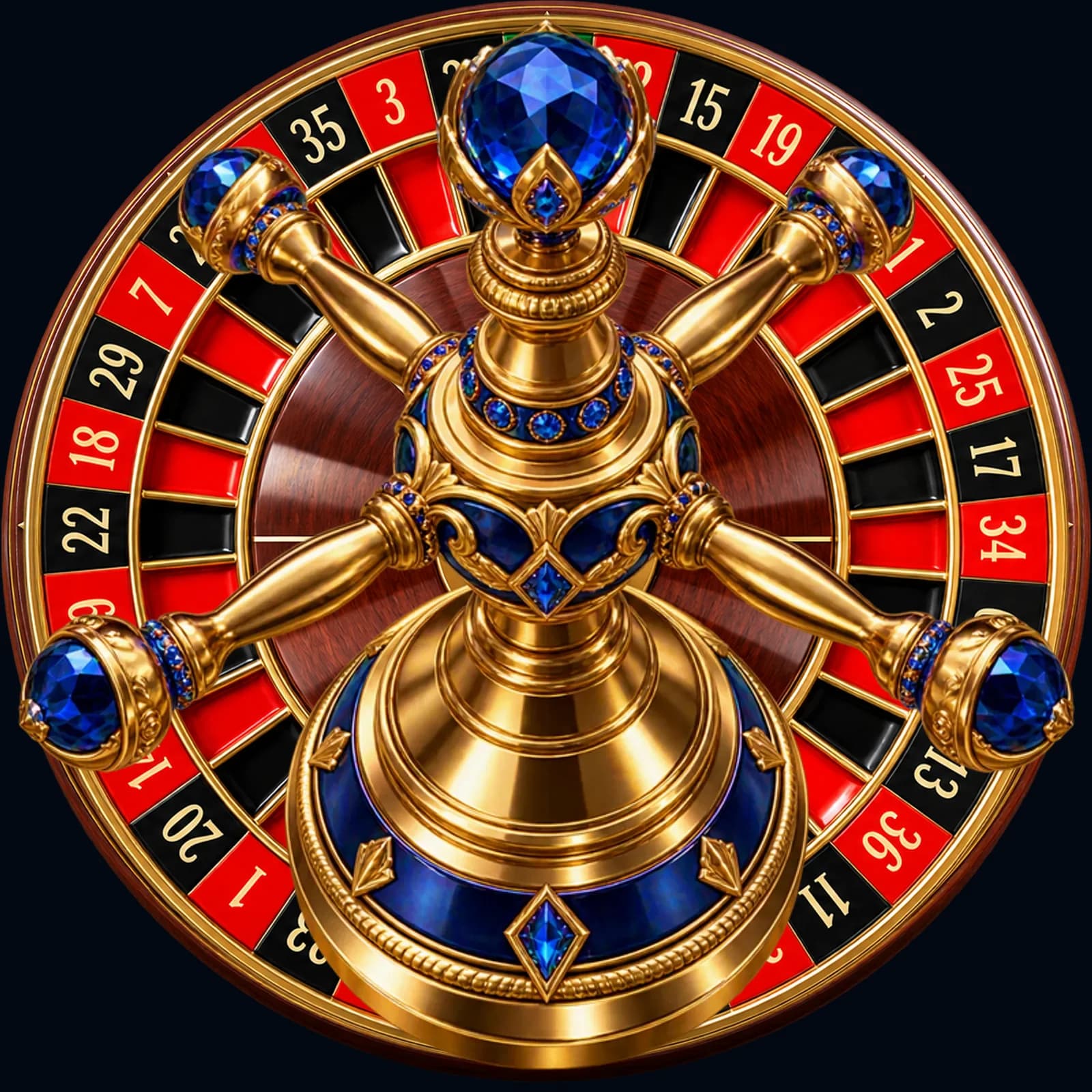 Royal Roulette — عجلة روليت ثلاثية الأبعاد مركّبة