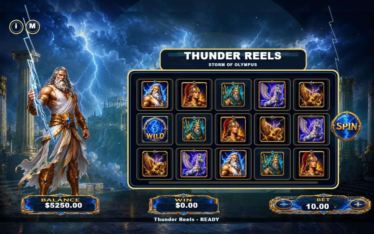 Thunder Reels — desktop